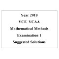 Detailed answers 2018 VCAA VCE Mathematical Methods Examination 1